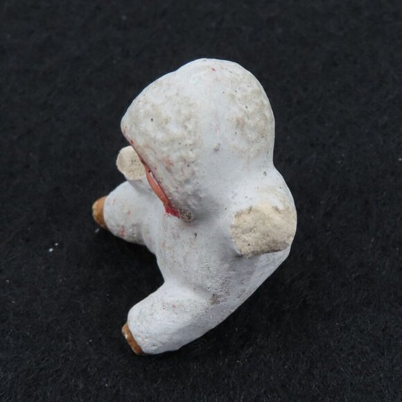 Antique Miniature Snow Baby Child Figurine Primitive Porcelain Bisque Christmas - Picture 2 of 11